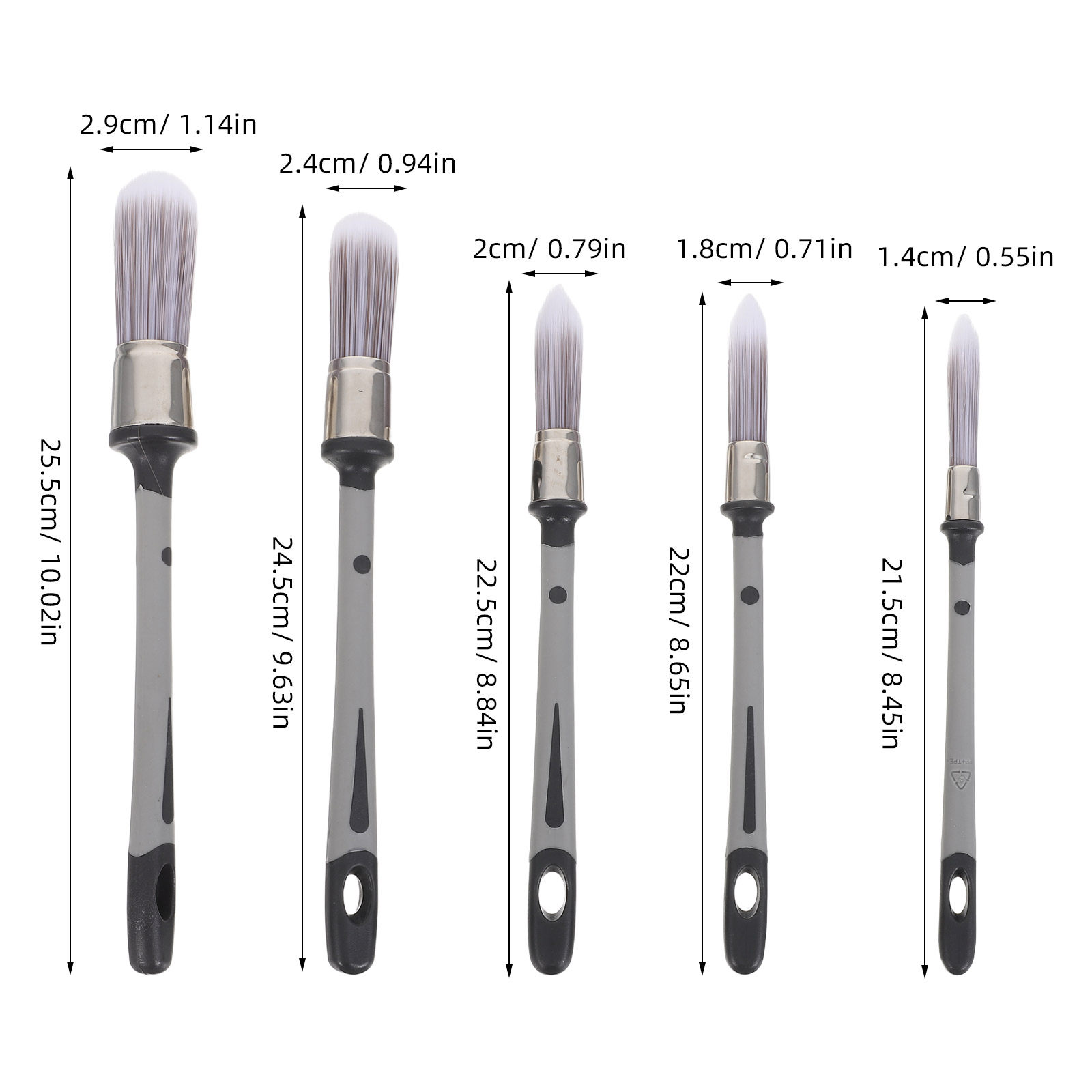 5Pcs Precision Detailing Paint - đánh giá và giá Detailing Brush Set