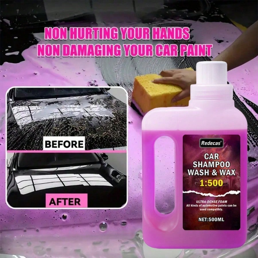 500ml Pink Foam Car Wash Soap, - đánh giá và giá Car Wax Ceramic Coating